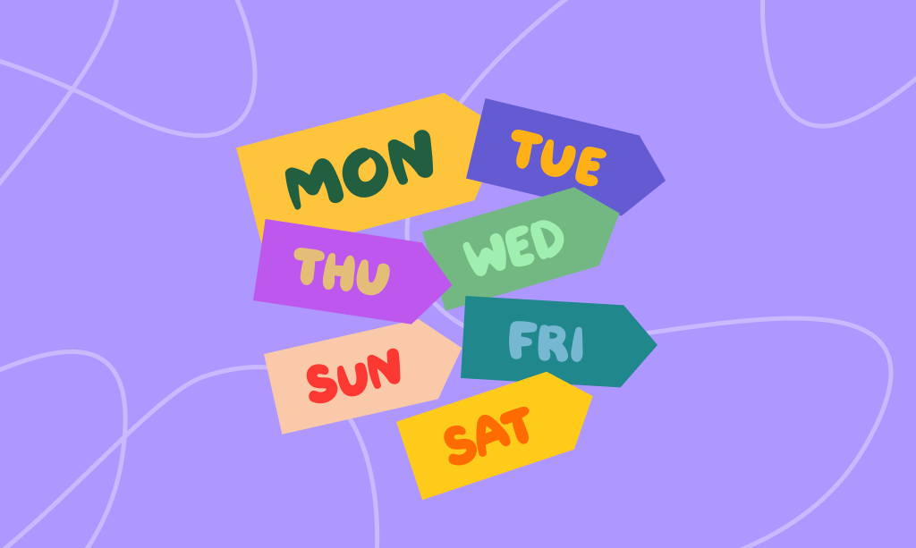 לימוד ימי השבוע באנגלית לילדים | מדריך מלא