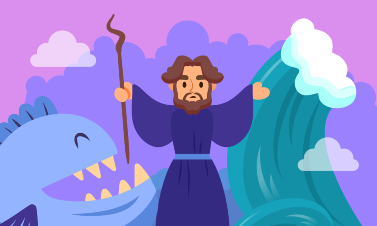 סיפורו של יונה והלוויתן לילדים