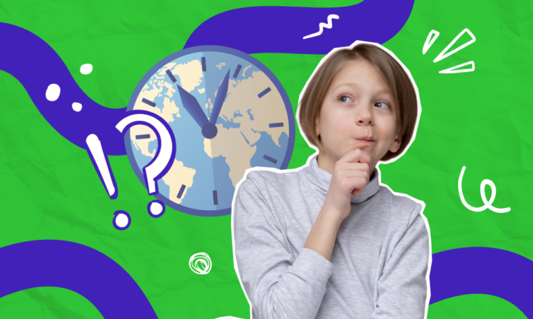 כיצד להסביר לילדים על אזורי זמן בעולם