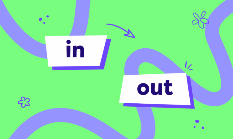 In and Out | שליטה בפעלים עם מילות יחס – Mastering Phrasal Verbs with “In” and “Out”