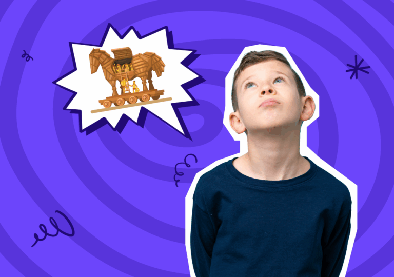 סוס העץ הטרויאני | איך לספר לילדים על מיתוס מתוחכם 