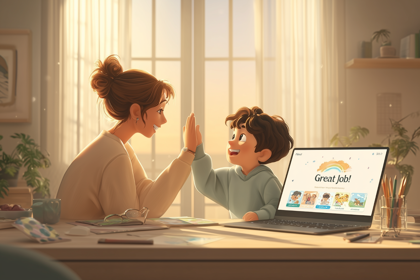 חוגגים התקדמות בלימודי האנגלית