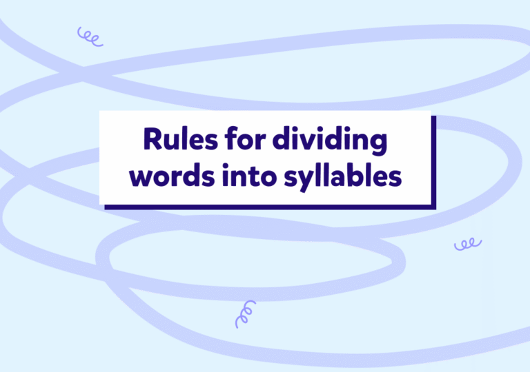 חלוקת מילים להברות באנגלית | המדריך השלם