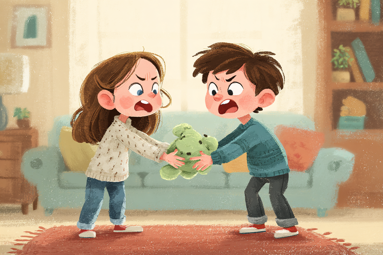 אחים רבים על צעצוע