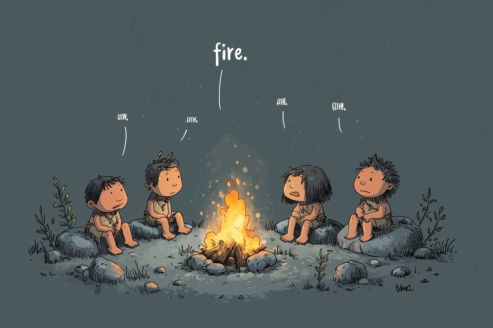 האדם הקדמון והמילה אש