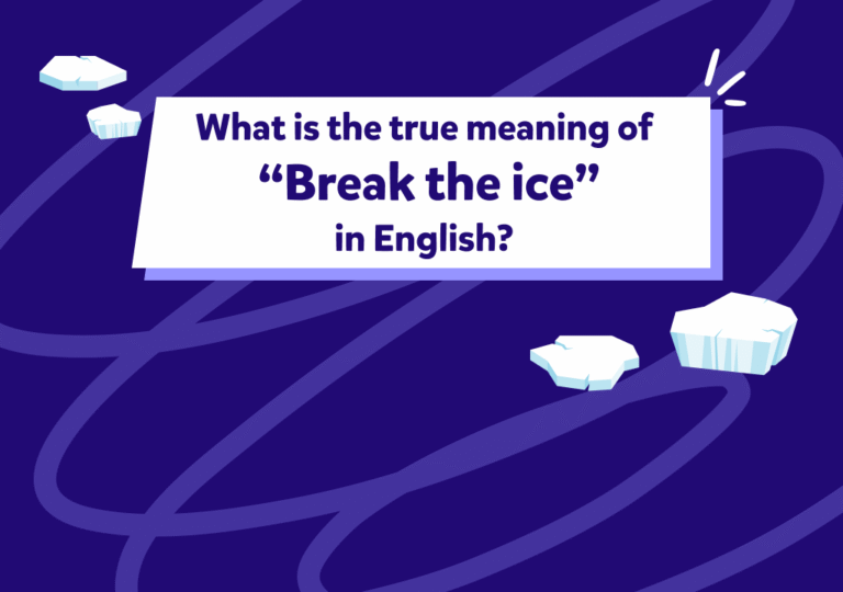לשבור את הקרח באנגלית | Break the Ice in English
