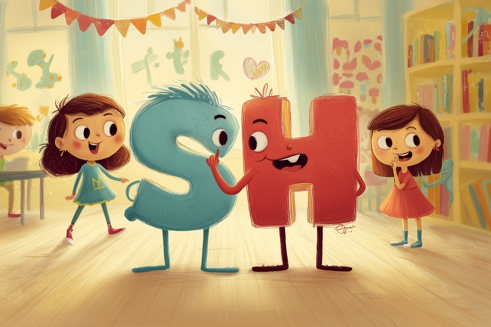 אותיות באנגלית שפועלות יחד