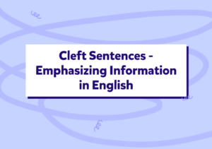 משפטי הדגשה באנגלית